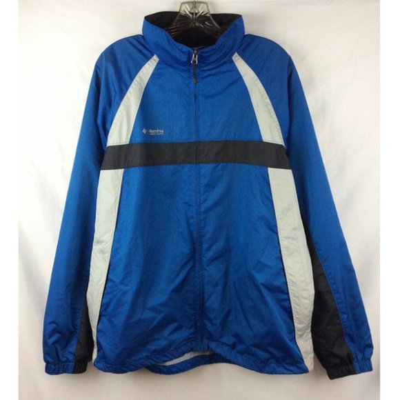 Columbia Windbreaker Jacket Mens Size Large Full Zip Packable - Picture 1 of 9